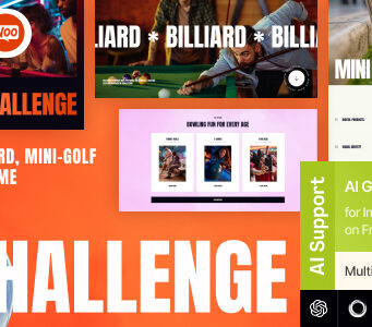 Challenge – WordPress-Template für Bowling, Billard und Minigolf