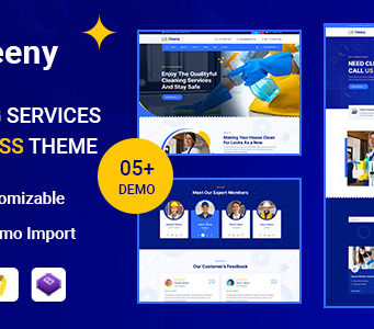 Cleeny – WordPress-Template für Reinigungsdienste und Reparaturunternehmen