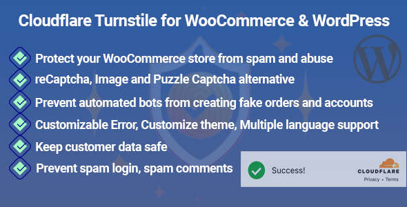 Cloudflare Turnstile für WooCommerce und WordPress