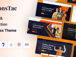 ConsTac – Mehrzweck-WordPress-Layout für Bau und Gebäude