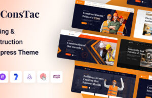 ConsTac – Mehrzweck-WordPress-Layout für Bau und Gebäude