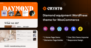 Crysto – WordPress-Template für Diamantenhersteller und -shop