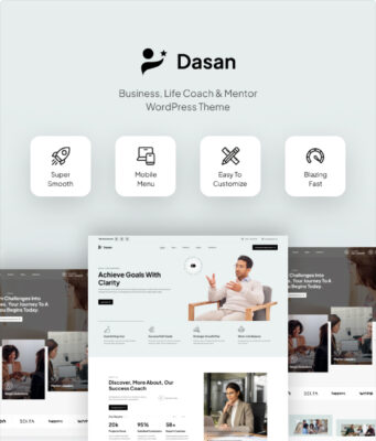 Dasan – Life Coach WordPress-Layout