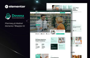 Dovena – Apotheken- und medizinisches Elementor-Vorlagen-Kit