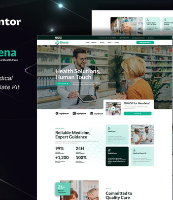 Dovena – Apotheken- und medizinisches Elementor-Vorlagen-Kit