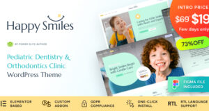 Happy Smiles – WordPress-Template für Kinderzahnklinik und Zahnarzt