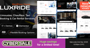 LuxRide – WordPress-Template für Chauffeur-Limousinentransport und Autovermietung