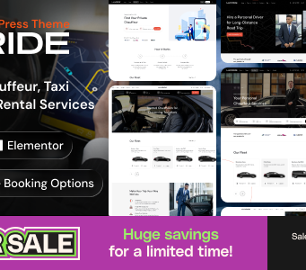 LuxRide – WordPress-Template für Chauffeur-Limousinentransport und Autovermietung