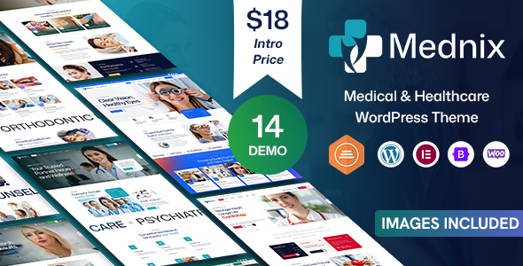 Mednix – WordPress-Template für Medizin- und Gesundheitskliniken