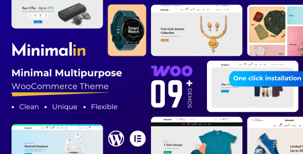 Minimalin – Minimales Mehrzweck-WooCommerce-WordPress-Layout