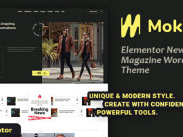 Mokify – Elementor News & Magazine WordPress Layout