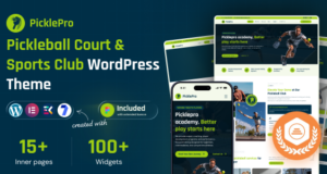 PicklePro – WordPress-Layout für Pickleball Club und Sport