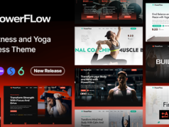 PowerFlow – WordPress-Layout für Fitnessstudio, Fitness und Yoga