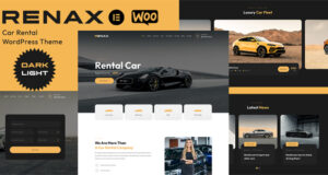 Renax – Autovermietung Elementor WordPress Layout