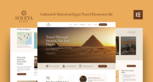 Soleya – Kulturelles und historisches Ägypten-Reise-Elementor Pro-Vorlagen-Kit