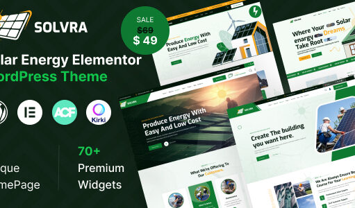 Solvra – WordPress-Template für Ökologie und Solarenergie