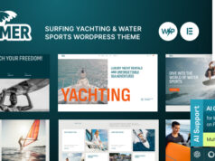 Sommer – Surfen, Segeln und Wassersport WordPress-Layout