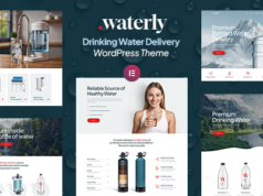 Waterly – WordPress-Layout für Trinkwasserlieferung