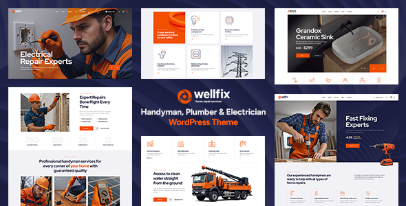 Wellfix – WordPress-Template für Heimwerker, Klempner und Elektriker