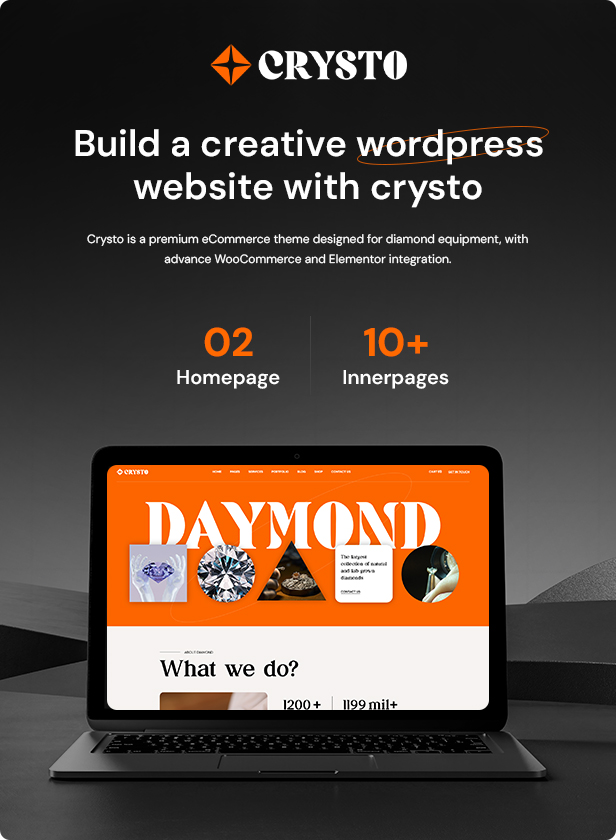 Diamant-Hersteller und Shop-WordPress-Theme