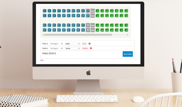 Sitzplatzreservierung – Bus- und Bahnbuchung für WordPress und WooCommerce