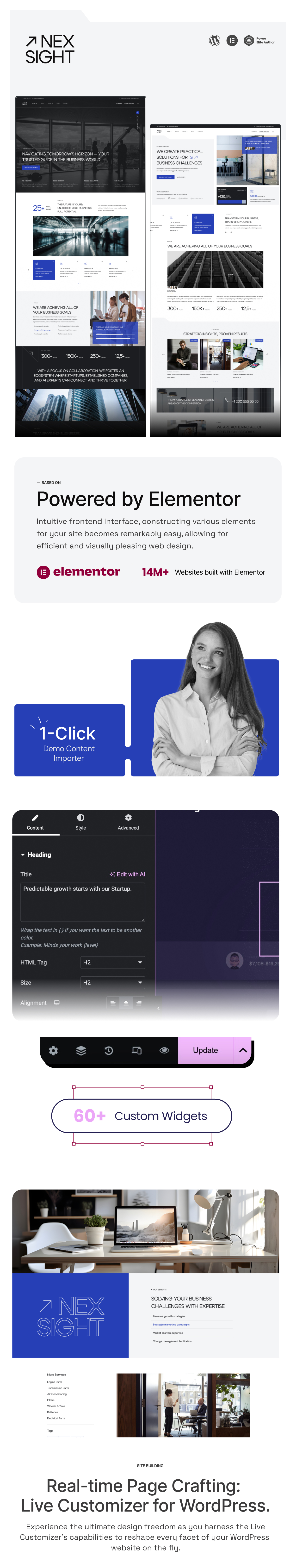 Nexsight – WordPress-Theme für Unternehmen und Finanzen – 1