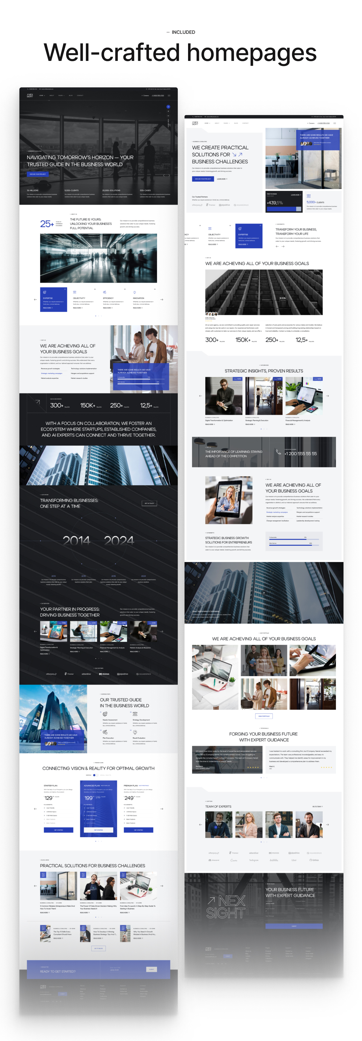 Nexsight – WordPress-Theme für Unternehmen und Finanzen – 2