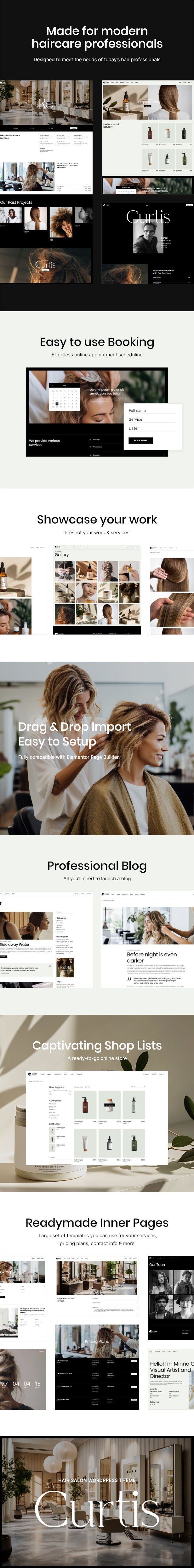 Curtis – Friseursalon-WordPress-Theme – 1