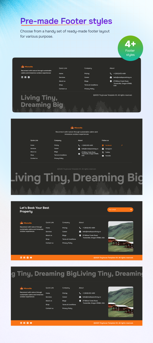 MicroVilla – Tiny House Living Lifestyle WordPress Theme – 12
