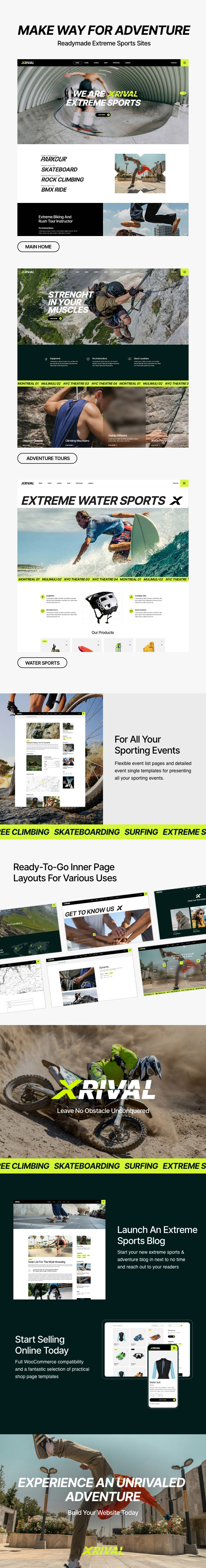 Xrival – Extremsport- und Abenteuer-WordPress-Theme – 1