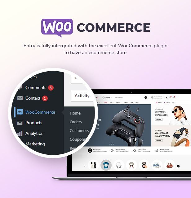 Eintrag – Mehrzweck-Woocommerce-WordPress-Theme