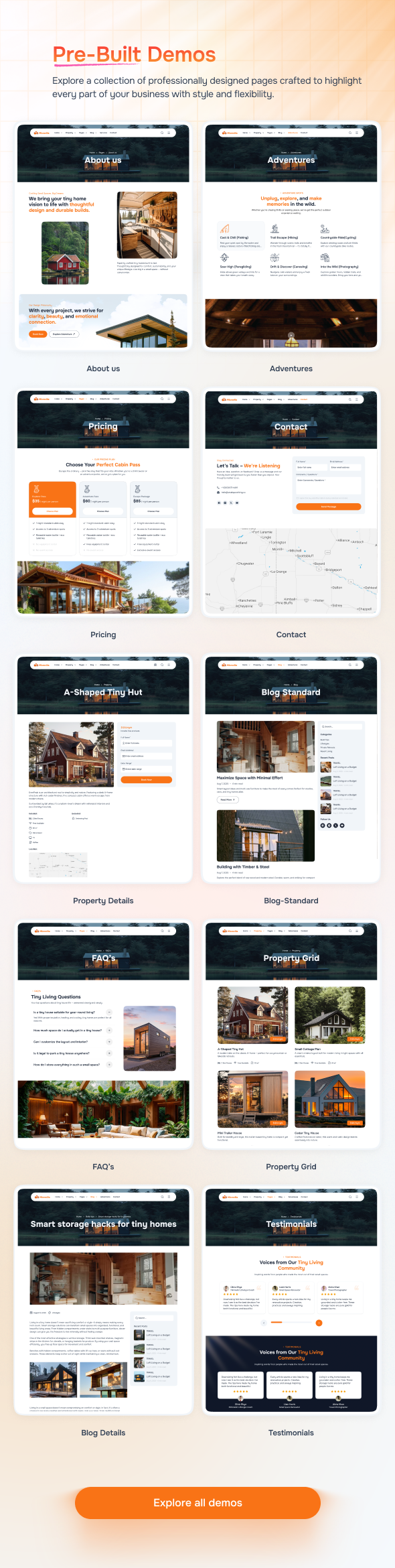 MicroVilla – Tiny House Living Lifestyle WordPress Theme – 4