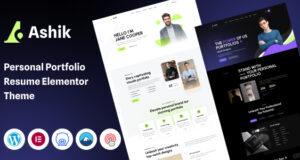 Ashik – Persönliches Portfolio-WordPress-Template