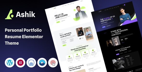 Ashik – Persönliches Portfolio-WordPress-Template