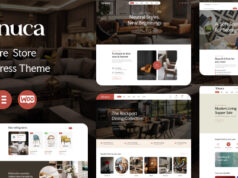 Aunuca – WordPress-Vorlage für Möbelgeschäft