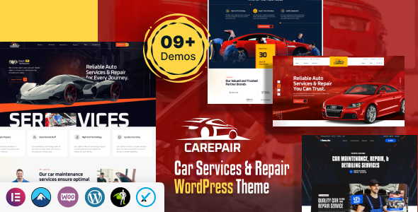 Carepair – WordPress-Template für Autoservice und Autoreparatur