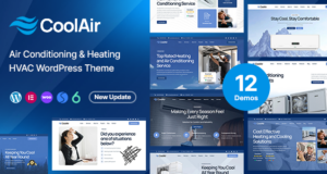 Coolair – Klimaanlage und Heizung HVAC WordPress Layout