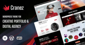 Cranez – Kreativportfolio und WordPress-Layout für digitale Agenturen