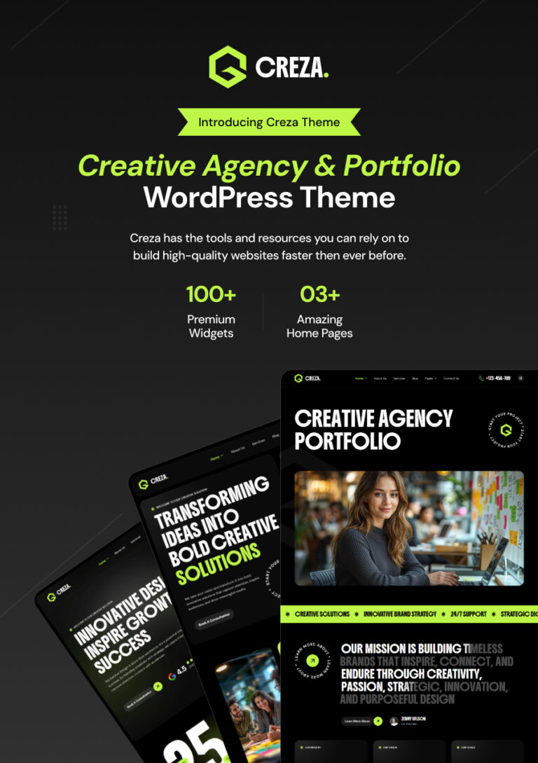 Creza – WordPress-Vorlage für Agenturen für digitales Marketing