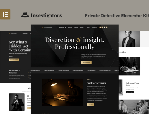 Ermittler – Private Detective Elementor Pro Template Kit