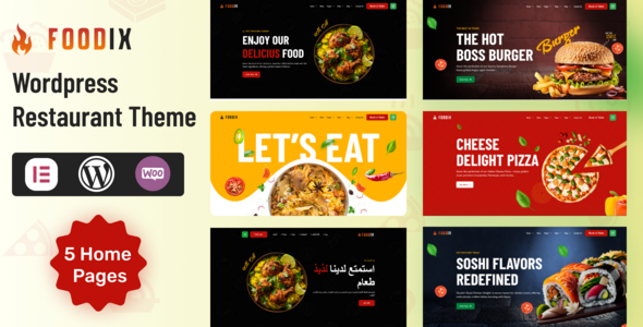Foodix – WordPress-Layout für Fastfood und Restaurants