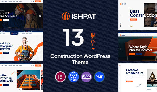 Ishpat – Bau-WordPress-Template