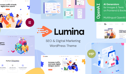 Lumina – Creative Bureau Concept WordPress Template