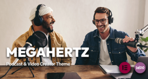 MegaHertz – Podcast- und Video-Creator-WordPress-Vorlage
