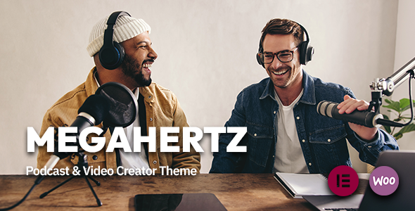 MegaHertz – Podcast- und Video-Creator-WordPress-Vorlage