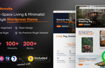 MicroVilla – Tiny House Living Lifestyle WordPress-Vorlage