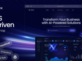Nexux – AI Saas Landing Page WordPress Vorlage