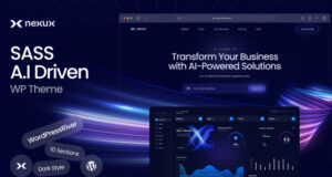 Nexux – AI Saas Landing Page WordPress Vorlage