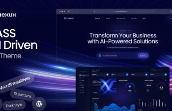 Nexux – AI Saas Landing Page WordPress Vorlage