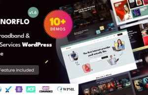 Norflo – Dish TV, ISP, eSIM, IPTV und OTT-Plattform Elementor WordPress Layout